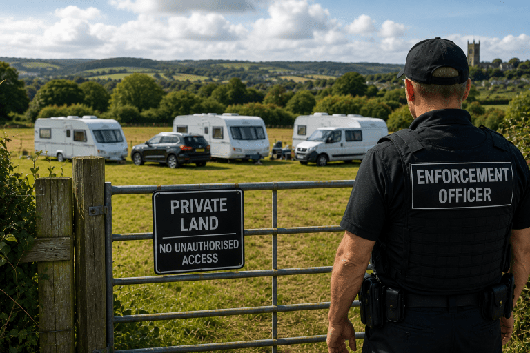 somerset traveller eviction